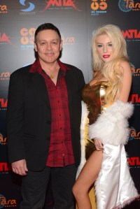 LOS ANGELES, CA - DECEMBER 01: Doug Hutchison and Courtney Stodden attend the Muay Thai in America: In Honor Of The King - Celebrity VIP Event at Raleigh Studios on December 1, 2012 in Los Angeles, California. (Photo by Araya Diaz/WireImage)